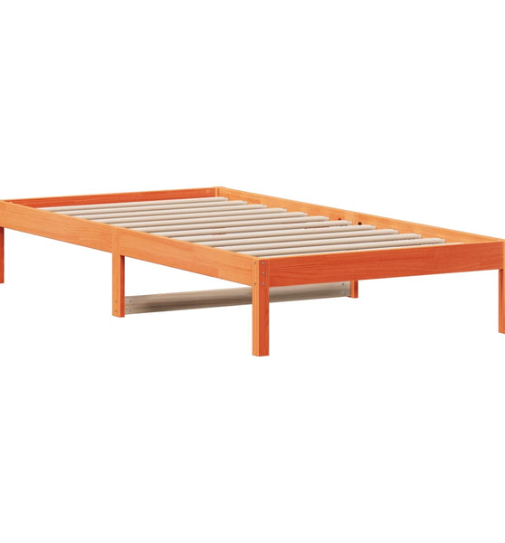 Tagesbett ohne Matratze Wachsbraun 80x200 cm Massivholz Kiefer