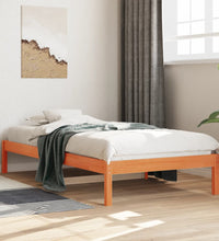 Tagesbett ohne Matratze Wachsbraun 80x200 cm Massivholz Kiefer