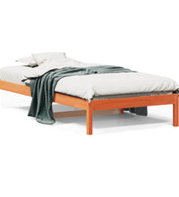 Tagesbett ohne Matratze Wachsbraun 80x200 cm Massivholz Kiefer