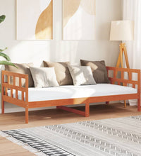 Tagesbett ohne Matratze Wachsbraun 90x200 cm Massivholz Kiefer