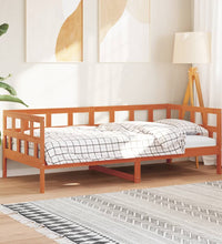 Tagesbett ohne Matratze Wachsbraun 90x200 cm Massivholz Kiefer