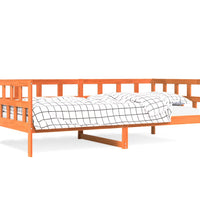 Tagesbett ohne Matratze Wachsbraun 90x200 cm Massivholz Kiefer