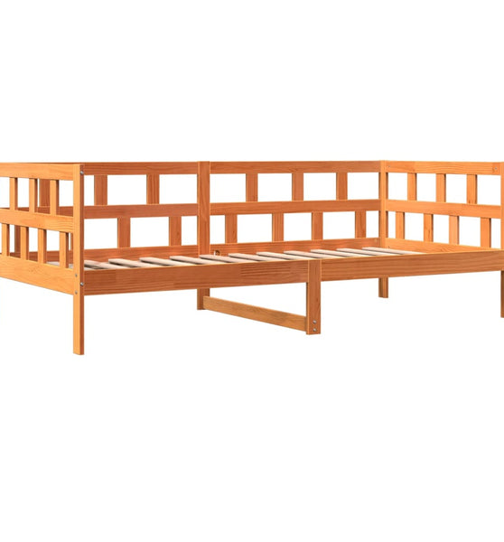 Tagesbett ohne Matratze Wachsbraun 90x190 cm Massivholz Kiefer