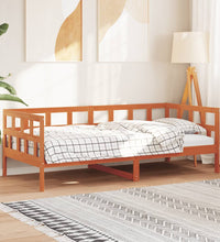 Tagesbett ohne Matratze Wachsbraun 90x190 cm Massivholz Kiefer