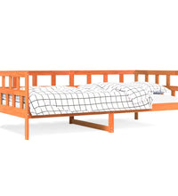 Tagesbett ohne Matratze Wachsbraun 90x190 cm Massivholz Kiefer