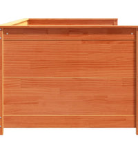 Tagesbett ohne Matratze Wachsbraun 100x200 cm Massivholz Kiefer