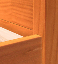 Tagesbett ohne Matratze Wachsbraun 100x200 cm Massivholz Kiefer