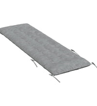 Sonnenliegen-Auflage Grau 160x50x10 cm Wildleder-Optik