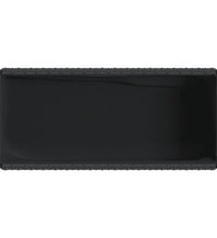 Hochbeete mit Ablage 2 Stk. Schwarz 90x40x75 cm Poly Rattan