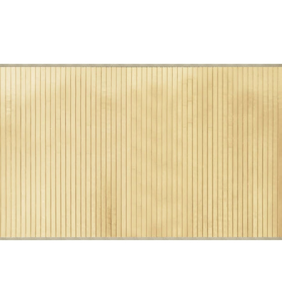 Teppich Rechteckig Hell Natur 60x100 cm Bambus