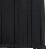 Teppich Rechteckig Schwarz 70x300 cm Bambus