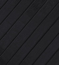 Teppich Rechteckig Schwarz 70x1000 cm Bambus