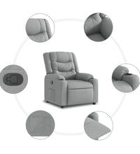 Relaxsessel Hellgrau Stoff