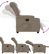 Massagesessel Cappuccino-Braun Kunstleder