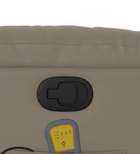 Massagesessel Cappuccino-Braun Kunstleder