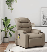 Massagesessel Cappuccino-Braun Kunstleder