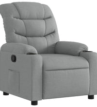 Relaxsessel Hellgrau Stoff