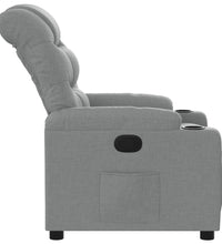 Relaxsessel Hellgrau Stoff