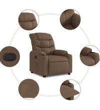 Relaxsessel Braun Stoff