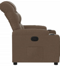 Relaxsessel Braun Stoff