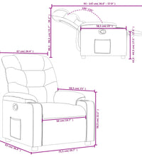 Relaxsessel Braun Stoff