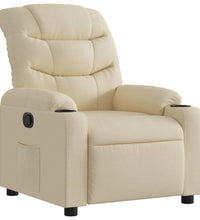 Relaxsessel Creme Stoff