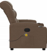 Massagesessel Braun Stoff