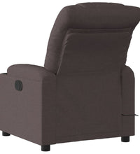 Massagesessel Dunkelbraun Stoff