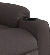 Massagesessel Dunkelbraun Stoff