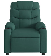Massagesessel Dunkelgrün Stoff