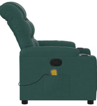 Massagesessel Dunkelgrün Stoff