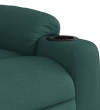 Massagesessel Dunkelgrün Stoff