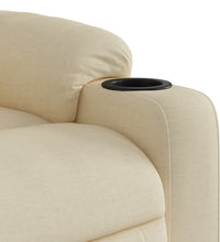 Massagesessel Creme Stoff
