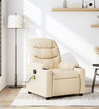Massagesessel Creme Stoff