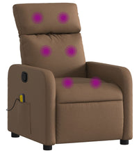 Massagesessel Braun Stoff