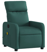 Massagesessel Dunkelgrün Stoff