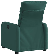 Massagesessel Dunkelgrün Stoff