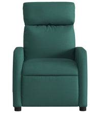 Massagesessel Dunkelgrün Stoff