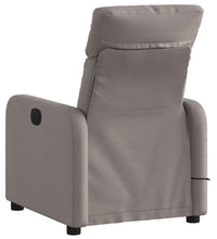 Massagesessel Taupe Stoff