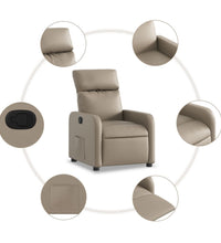 Relaxsessel Cappuccino-Braun Kunstleder