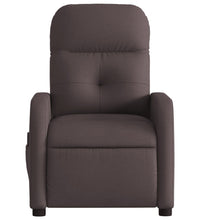 Massagesessel Dunkelbraun Stoff