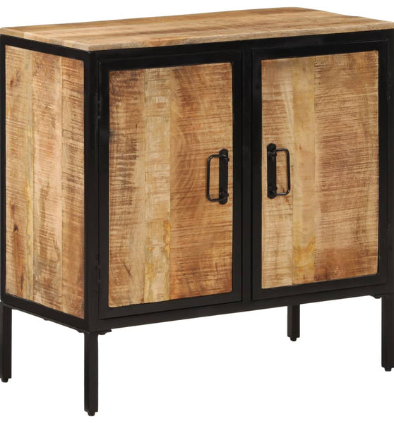 Sideboard 70x35x70 cm Massives Raues Mangoholz