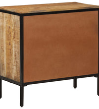 Sideboard 70x35x70 cm Massives Raues Mangoholz