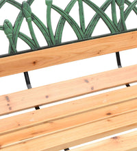 Gartenbank 116 cm Massivholz Tanne und Stahl