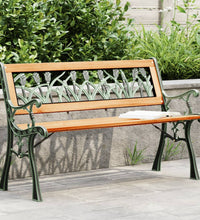 Gartenbank 116 cm Massivholz Tanne und Stahl