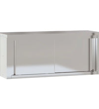 Küchen-Wandschrank mit Schiebetüren Edelstahl