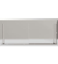 Küchen-Wandschrank mit Schiebetüren Edelstahl