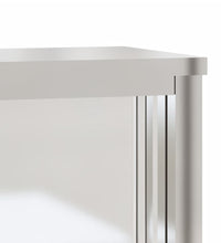 Küchen-Wandschrank mit Schiebetüren Edelstahl