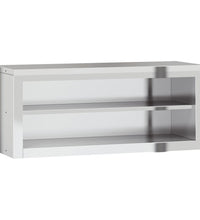 Küchen-Wandschrank mit Ablage Edelstahl