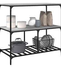 Küchenwagen Grau Sonoma 100x50x95 cm Holzwerkstoff